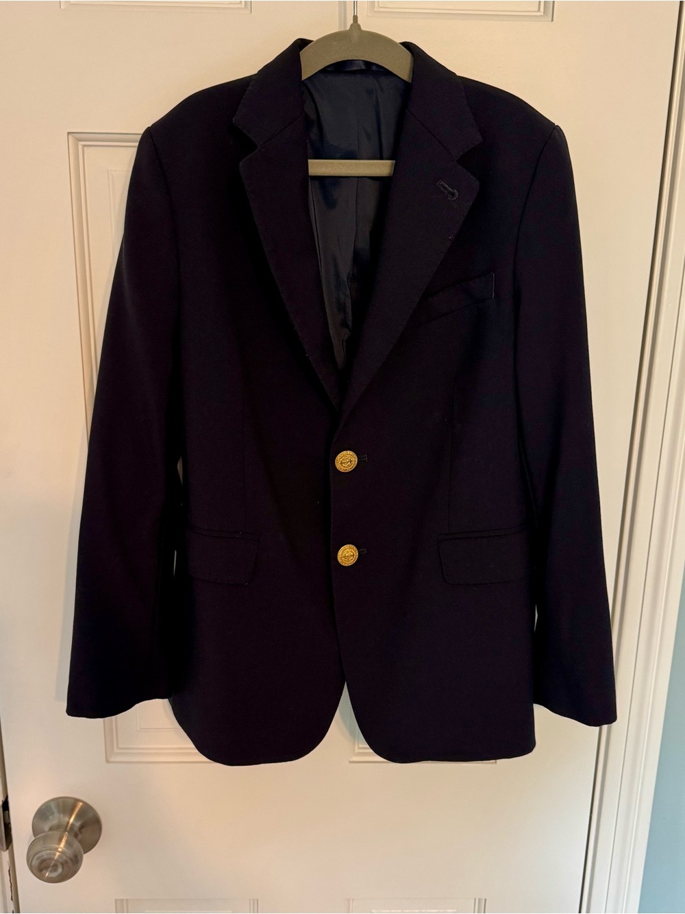 Vineyard Vines Kids' Classic Blazer, Navy size 10 anchor gold buttons 100% wool - Picture 2 of 8